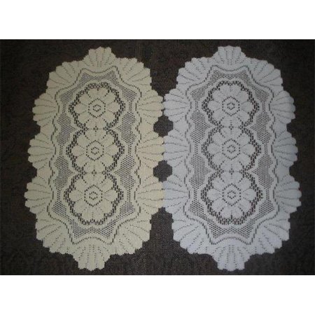 TAPESTRY TRADING Tapestry Trading 558I1616 16 x 16 in. European Lace Doily; Ivory 558I1616